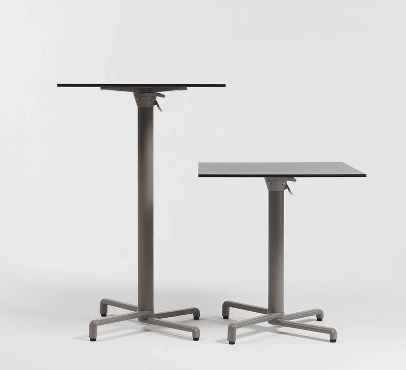 Load image into Gallery viewer, Base Scudo Base Leg - Custom Wood DesignsNardi Base Scudo foldable table leg attached to a table, showcasing sturdy leg design for hotel furniture in Ireland.Nardi Base Table Leg24575213748727AntraciteNo Treatment