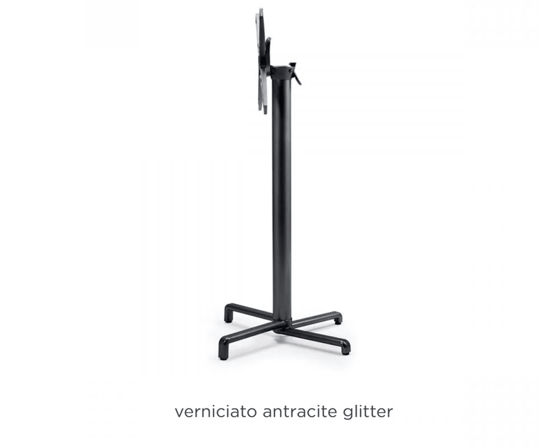 Load image into Gallery viewer, Base Scudo High Folding Table Base - Custom Wood DesignsAntracite Nardi Base Scudo High Folding Table Leg, sturdy table support for hospitality and restaurant settings.Nardi Base Table Leg24575213132823AntraciteNo Treatment