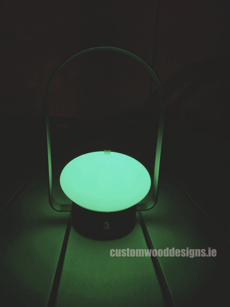 Load image into Gallery viewer, Cordless rechargeable LED table lamp for restaurant and hotel tables – available from Custom Wood Designs Ireland