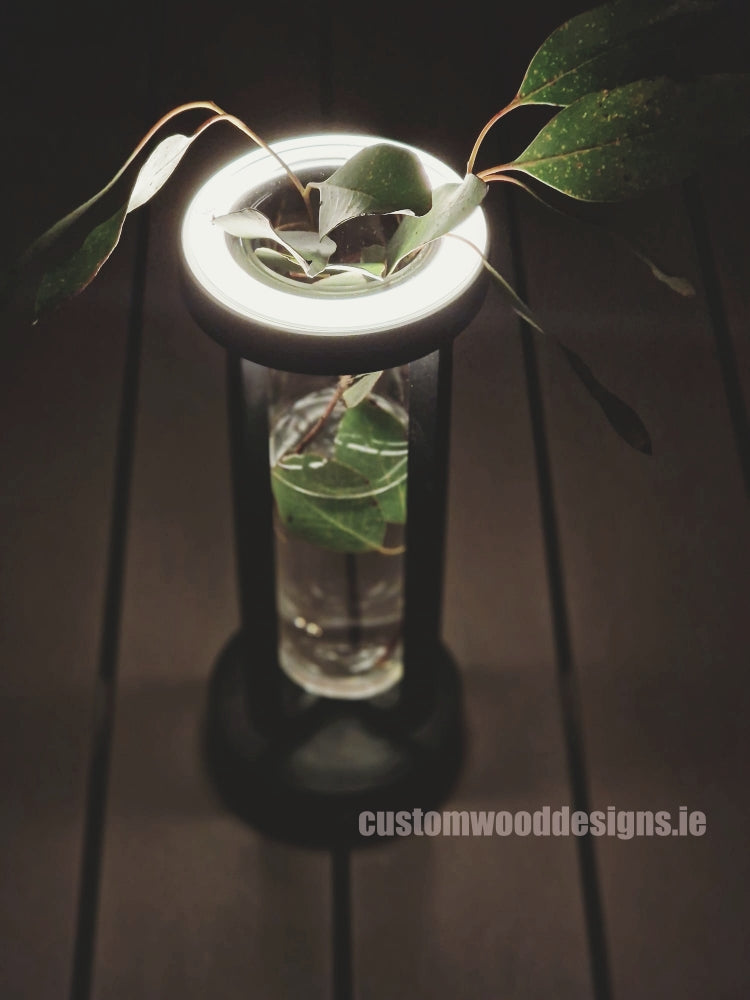 Load image into Gallery viewer, Cordless rechargeable LED table lamp in black for restaurant and hotel tables – available from Custom Wood Designs Ireland