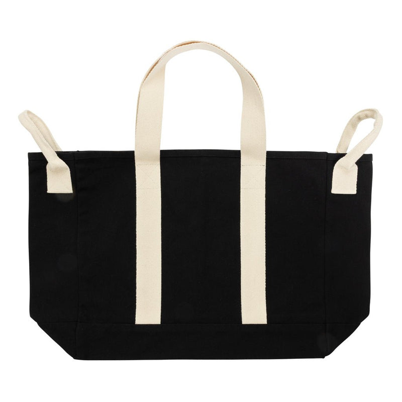 Load image into Gallery viewer, XD Xclusive BEAU AWARE™ beach bag made of 400gsm recycled canvas with side hand handles, ideal for travel and beach outings.