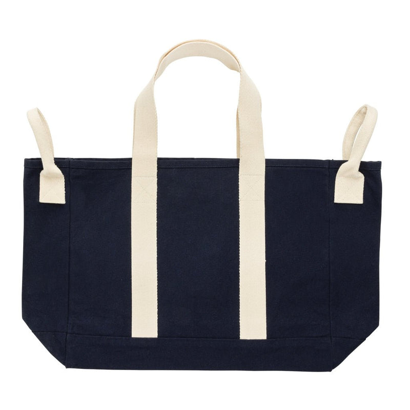 Load image into Gallery viewer, BEAU AWARE™ Beach bag 400gsm recycled canvas, with side hand - Custom Wood DesignsBeau Aware™ beach bag by XD Xclusive made of 400gsm recycled canvas with side handles, stylish and eco-friendly travel bag.Bags & TravelP763.5525Recycled Canvasnavy