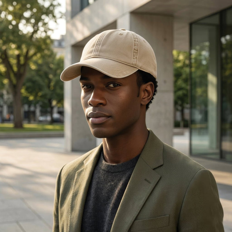 Load image into Gallery viewer, BEAU AWARE™ Washed 6 panel 270gsm cotton twill cap - Custom Wood DesignsXD Xclusive BEAU AWARE™ washed 6-panel cotton twill cap, headwear with structured design and adjustable strap in natural colorHeadwearP453.0419Recycled cotton,rPETbeige