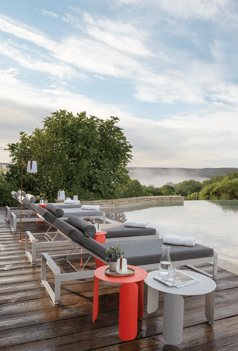 Load image into Gallery viewer, Fermob Bellevie Premium Sunlounger with adjustable backrest and woven design, perfect for outdoor relaxation.