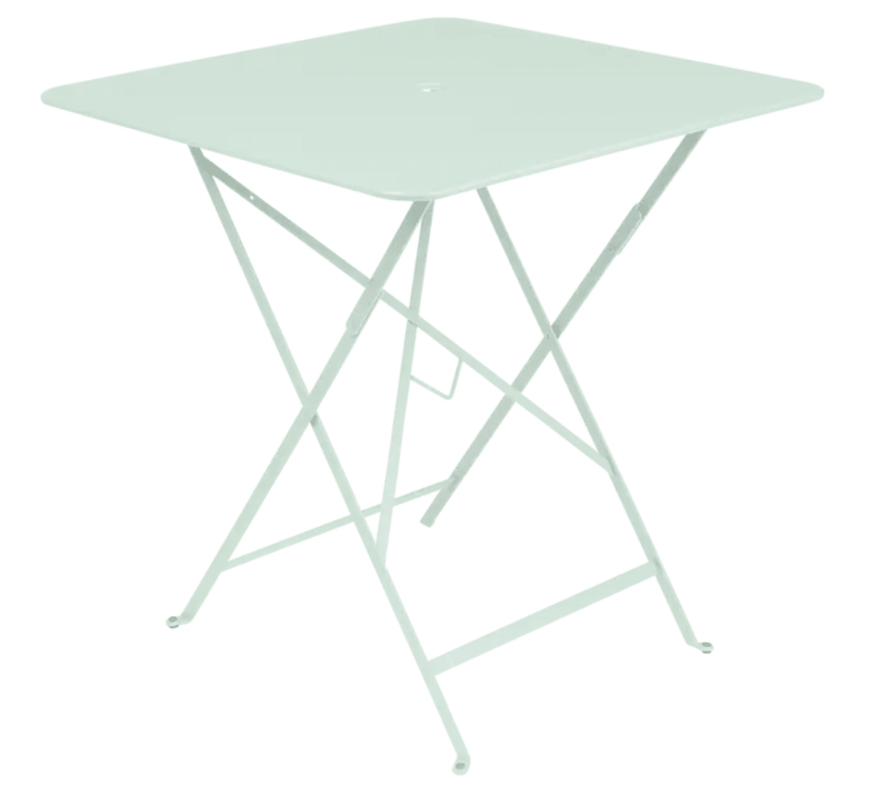 Load image into Gallery viewer, Bistro Table 71x71cm - Custom Wood DesignsFermob foldable Bistro table in Ice Mint, 71x71cm, outdoor steel with UV-resistant powder coating, ideal for cafe settingsFoldable Table Ferob Outdoor7923.0Ice Mint