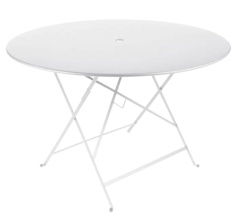 Load image into Gallery viewer, Bistro Table Ø117cm six seater - Custom Wood DesignsFermob round bistro table with 117cm diameter, outdoor metal six-seater dining table for outdoor patio or garden.Round Table Fermob7927.0Cotton White