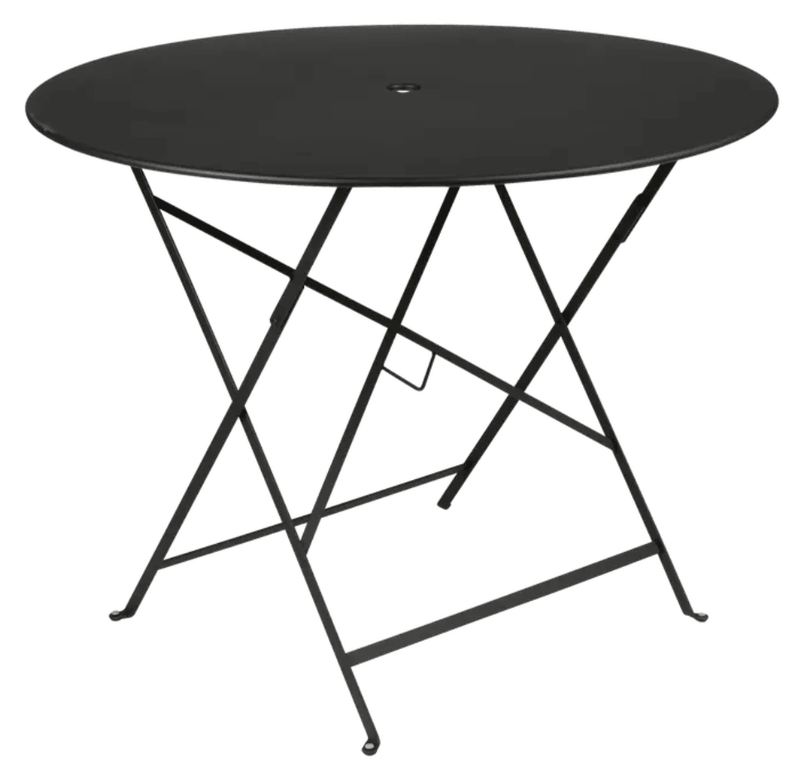 Load image into Gallery viewer, Bistro Table Ø117cm six seater - Custom Wood DesignsDeep black Fermob Bistro round outdoor cafe table with a 96cm diameter, suitable for 4 to 5 diners, made of durable metal.Round Table Fermob7913.0Willow Green