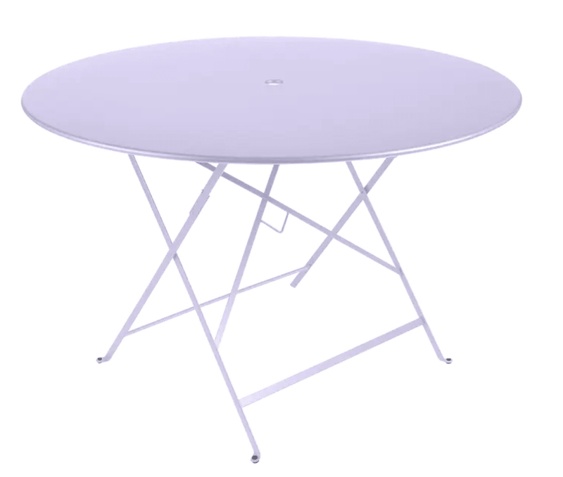 Load image into Gallery viewer, Bistro Table Ø117cm six seater - Custom Wood DesignsRound Fermob Bistro Table Ø117cm in marshmallow lilac purple, outdoor metal six-seater for dining or social gatherings.Round Table Fermob7921.0Marshmallow