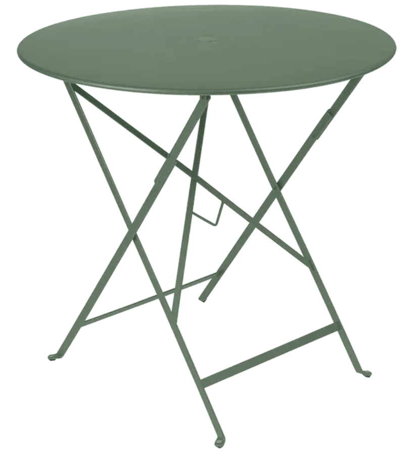 Load image into Gallery viewer, Bistro Table Ø77cm Round Folding Table - Custom Wood DesignsCactus green Fermob Bistro Round Folding Table Ø77cm for outdoor garden dining, compact steel design for hospitality useRound Table Ferob Outdoor7934.0Cactus