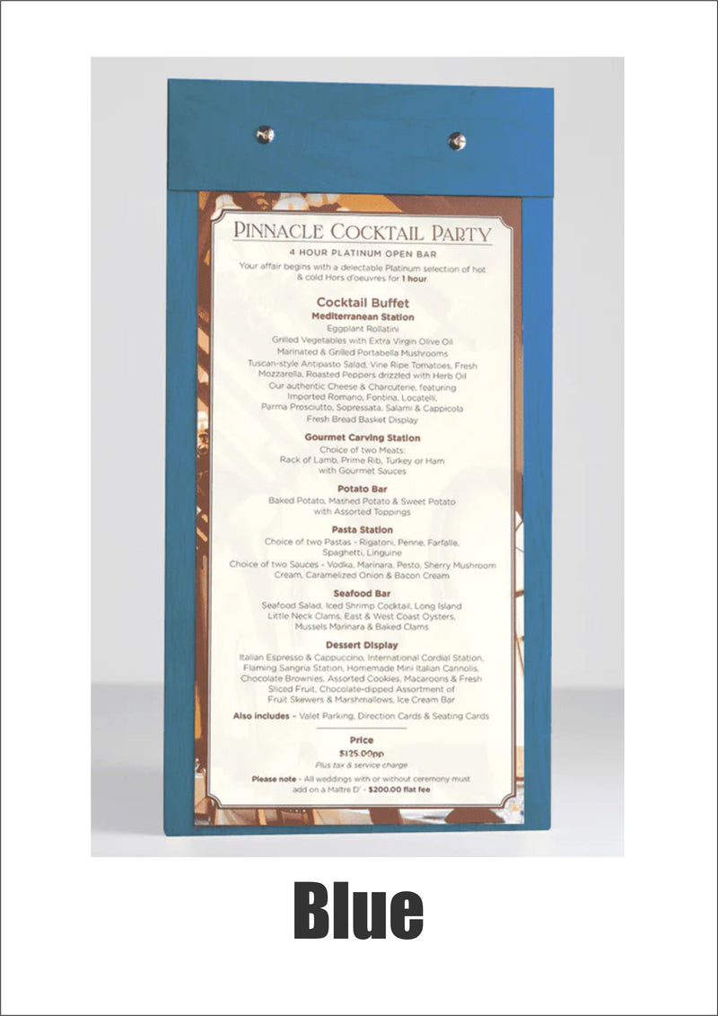 Load image into Gallery viewer, 20 x Wooden Clipboard 15x30cm Blue Custom Wood Designs __label: Multibuy black-20-x-wooden-clipboard-15x30cm-53612712395095