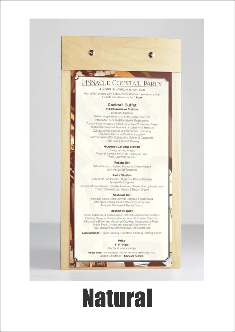 Load image into Gallery viewer, 20 x Wooden Clipboard 15x30cm Natural Custom Wood Designs __label: Multibuy black-20-x-wooden-clipboard-15x30cm-53612715868503