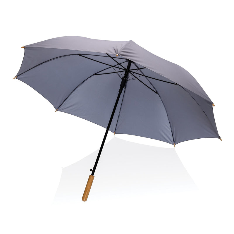 Load image into Gallery viewer, 21" bamboo handle umbrella pack of 12 Custom Wood Designs __label: Multibuy black-21-bamboo-handle-umbrella-pack-of-12-53613420740951_cb644a0b-bd0e-44ed-afa7-1813d308a8a4