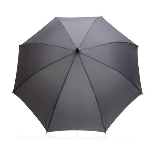 23" umbrella with bamboo handle pack of 12 Anthracite Custom Wood Designs __label: Multibuy black-23-umbrella-with-bamboo-handle-pack-of-12-53613413630295