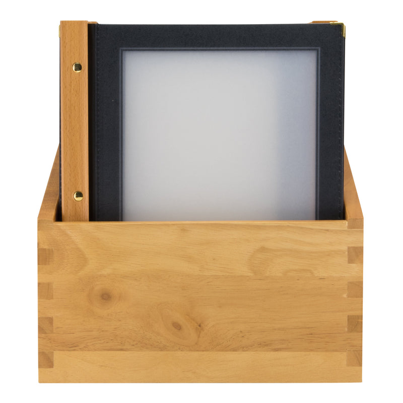 Load image into Gallery viewer, A4 Set of 20 Wood Menus in a box Black Custom Wood Designs __label: Multibuy black-a4-set-of-20-wood-menus-in-a-box-53612716851543