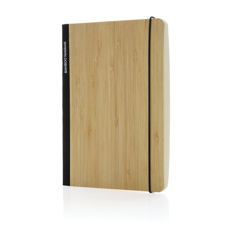 Load image into Gallery viewer, A5 Bamboo Notebook pack of 25 Black Custom Wood Designs __label: Multibuy black-a5-bamboo-notebook-pack-of-25-53613754810711