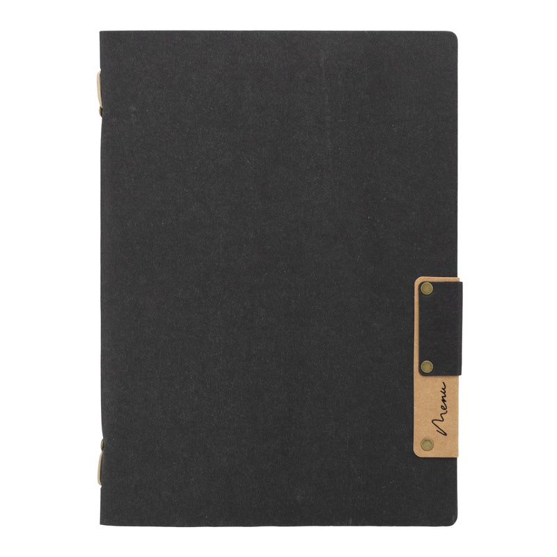 Load image into Gallery viewer, Fiber menu card A5 pack of 10 Black Custom Wood Designs __label: Multibuy black-fiber-menu-card-a5-pack-of-10-53613297041751