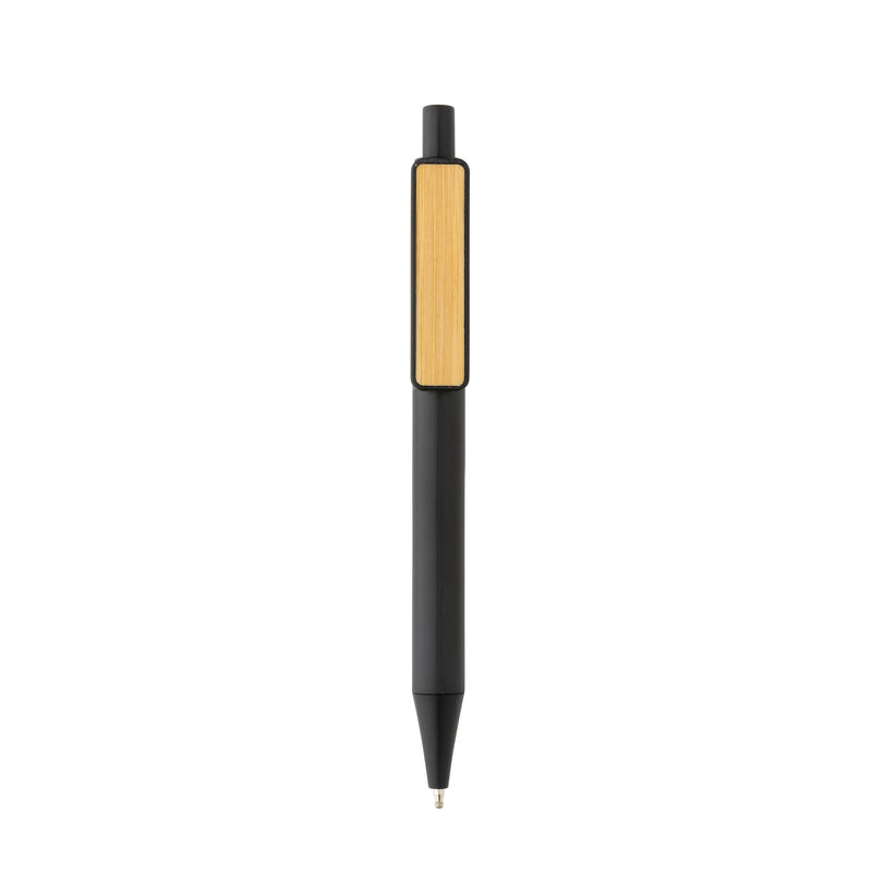 Load image into Gallery viewer, Pen with wooden bamboo clip pack of 500 Custom Wood Designs __label: Multibuy black-pen-with-wooden-bamboo-clip-pack-of-500-53613181141335_3429526d-479b-4281-97c3-d86c868ff012