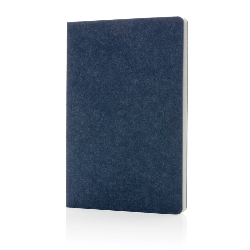 Load image into Gallery viewer, Recycled felt A5 notebook pack of 25 Blue Custom Wood Designs black-recycled-felt-a5-notebook-pack-of-25-53613758775639