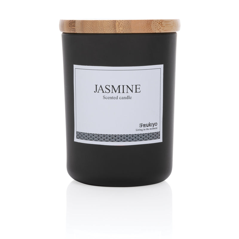 Load image into Gallery viewer, Wooden bamboo lid scented candle pack of 25 Custom Wood Designs __label: Multibuy black-wooden-bamboo-lid-scented-candle-pack-of-25-53613168722263