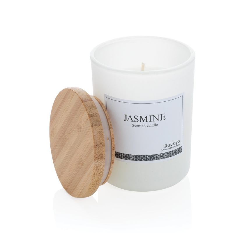 Load image into Gallery viewer, Wooden bamboo lid scented candle pack of 25 Custom Wood Designs __label: Multibuy black-wooden-bamboo-lid-scented-candle-pack-of-25-53613169967447