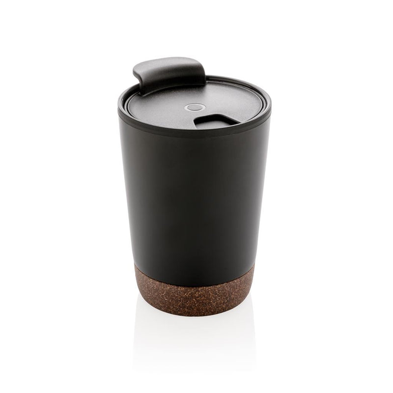 Load image into Gallery viewer, Stainless steel cork coffee tumbler pack of 25 Branded Black Custom Wood Designs __label: Multibuy blackcorktumblercustomwooddesigns