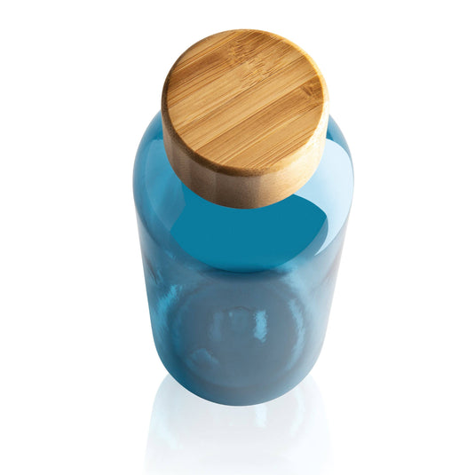 Bottle with bamboo lid 660ml pack of 25 Custom Wood Designs __label: Multibuy blue-bottle-with-bamboo-lid-660ml-pack-of-25-56106817028439