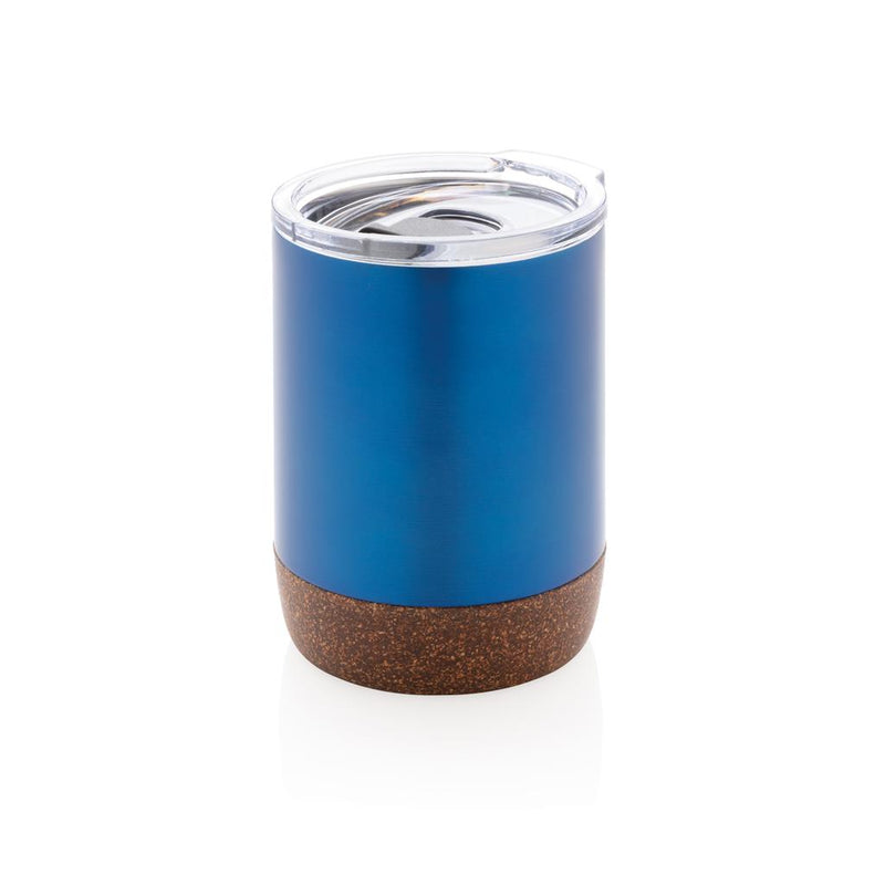 Load image into Gallery viewer, Re-steel cork small vacuum coffee mug pack of 25 Branded Blue Custom Wood Designs __label: Multibuy bluecorkcoffeemugcustomwooddesigns

