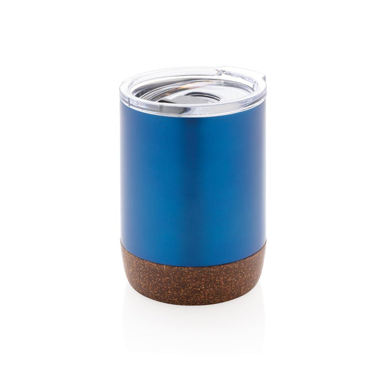 Load image into Gallery viewer, Re-steel cork small vacuum coffee mug pack of 25 Branded Blue Custom Wood Designs __label: Multibuy bluecorkcoffeemugcustomwooddesigns