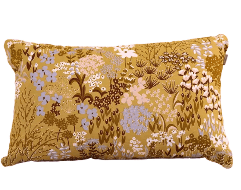 Load image into Gallery viewer, Fermob outdoor cushion with wildflower bouquet design, 68 x 44 cm, plush and decorative for outdoor seating.