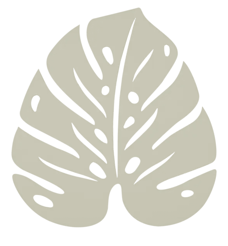 Load image into Gallery viewer, Fermob Bouquet Sauvage Monstera non-slip metal pad with leafy design, ideal for protecting surfaces and adding decorative style.