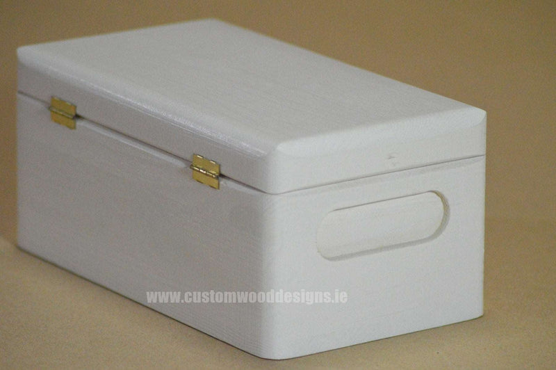 Load image into Gallery viewer, White Wood Box PHW1 21 X 12 X 9,5cm Box Painted White Custom Wood Designs bedroom deco box box with lid gift hamper box light room deco wood wooden box-painted-white-default-title-white-wood-box-phw1-21-x-12-x-9-5cm-53611805344087
