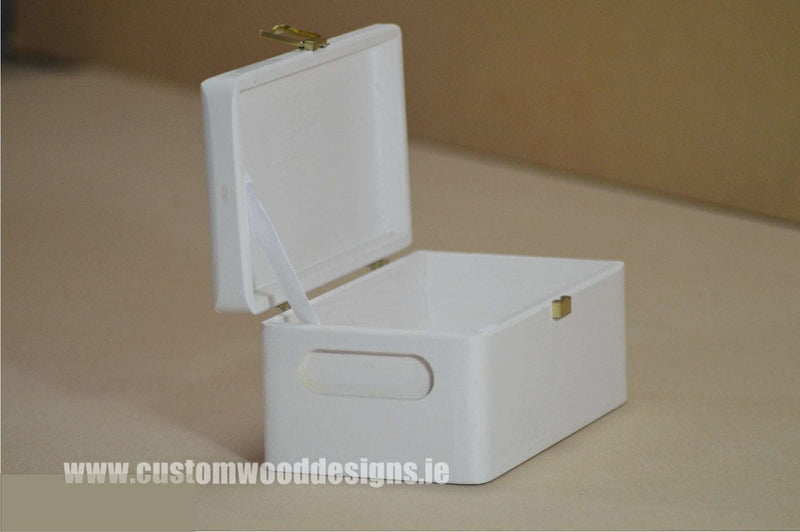 Load image into Gallery viewer, White Wood Box PHW2 25 X 16 X 11,5 cm Box Painted White pin bedroom deco box box with lid container gift room deco small box wood wooden box-painted-white-default-title-white-wood-box-phw2-25-x-16-x-11-5-cm-53611806097751