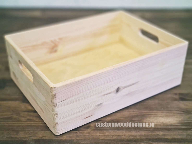 Load image into Gallery viewer, Pine wood box used for storage and display