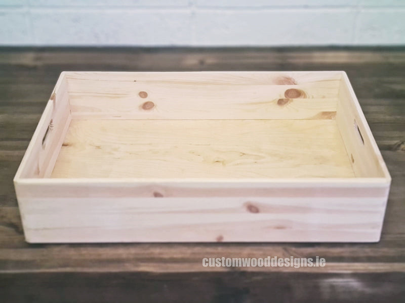 Load image into Gallery viewer, OB6 Pine Wood Box 60 X 40 X 13,5 cm Box with Handle pin bedroom deco box room deco wood wooden box-with-handle-default-title-ob6-pine-wood-box-60-x-40-x-13-5-cm-53611851514199