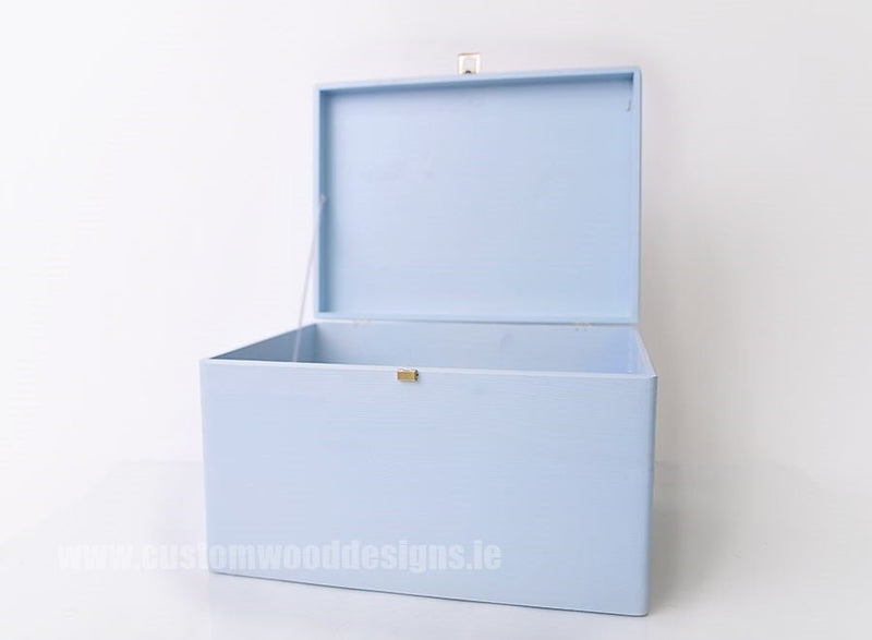 Load image into Gallery viewer, Blue Box Box with Lid pin bedroom deco blue box box box with lid room deco wood wooden box-with-lid-default-title-blue-box-53611822022999