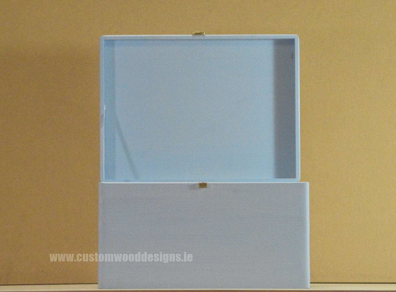 Load image into Gallery viewer, Blue Box Box with Lid pin bedroom deco blue box box box with lid room deco wood wooden box-with-lid-default-title-blue-box-53611825725783