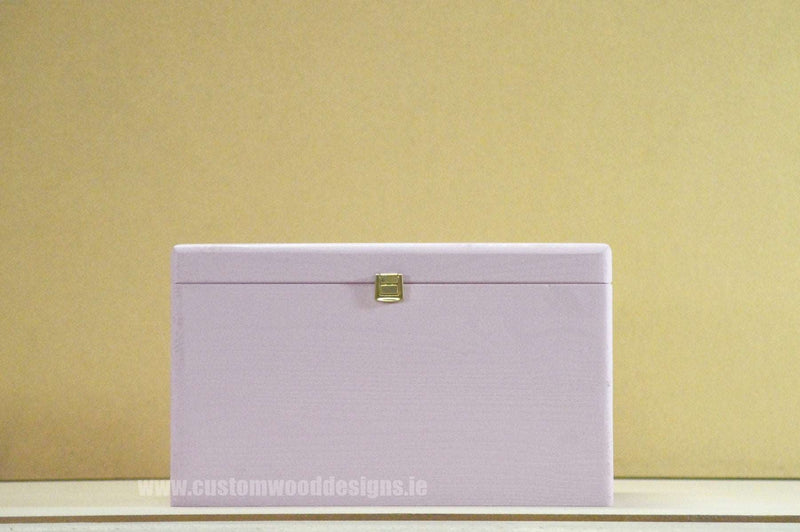 Load image into Gallery viewer, Pink Box PPB1 40 X 30 X 23 cm Box with Lid pin bedroom deco box box with lock container pink box room deco wood wooden box-with-lid-default-title-pink-box-ppb1-40-x-30-x-23-cm-49180136997207