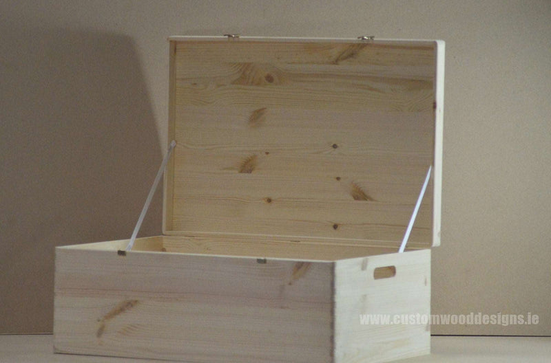 Load image into Gallery viewer, Pine Box MPB4 Box with Lid pin __label: Upload Logo bedroom deco big box big trunk big trunk wood box box with lid chest container crate gift large box open lid pine box room deco solid wood box storage box truk wood wooden box-with-lid-unbranded-pine-box-mpb4-49180145910103