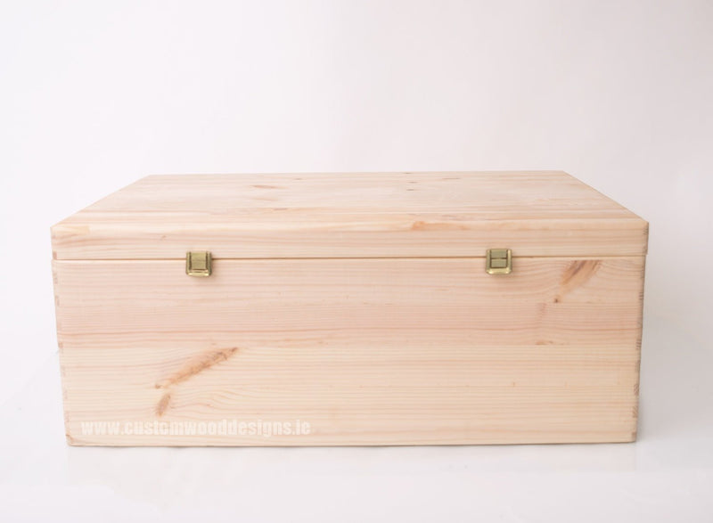 Load image into Gallery viewer, Pine Box MPB4 Branded Box with Lid pin __label: Upload Logo bedroom deco big box big trunk big trunk wood box box with lid chest container crate gift large box open lid pine box room deco solid wood box storage box truk wood wooden box-with-lid-unbranded-pine-box-mpb4-53611990778199