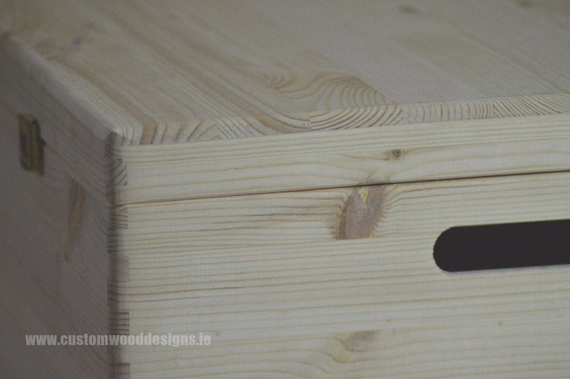 Load image into Gallery viewer, Pine Box MPB4 Box with Lid pin __label: Upload Logo bedroom deco big box big trunk big trunk wood box box with lid chest container crate gift large box open lid pine box room deco solid wood box storage box truk wood wooden box-with-lid-unbranded-pine-box-mpb4-53611997790551