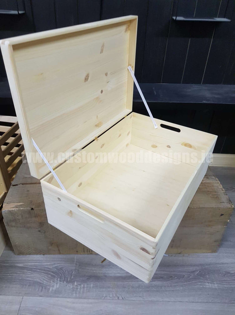 Load image into Gallery viewer, Pine Box MPB4 Box with Lid pin __label: Upload Logo bedroom deco big box big trunk big trunk wood box box with lid chest container crate gift large box open lid pine box room deco solid wood box storage box truk wood wooden box-with-lid-unbranded-pine-box-mpb4-53612001722711