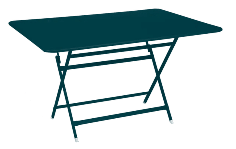 Load image into Gallery viewer, Fermob Caractère outdoor foldable metal table, 128x90 cm, six-seater, with a modern design for outdoor dining and gatherings.