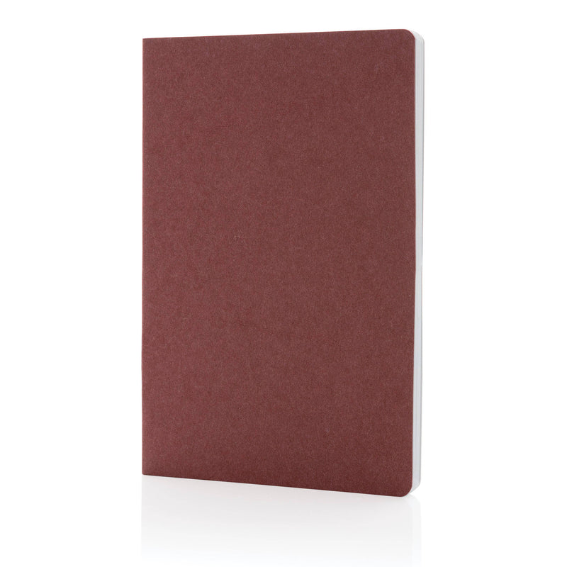Load image into Gallery viewer, Recycled A5 paper notebook pack of 100 Cherry Red Custom Wood Designs __label: Multibuy cherry-red-recycled-a5-paper-notebook-pack-of-100-56104346354007