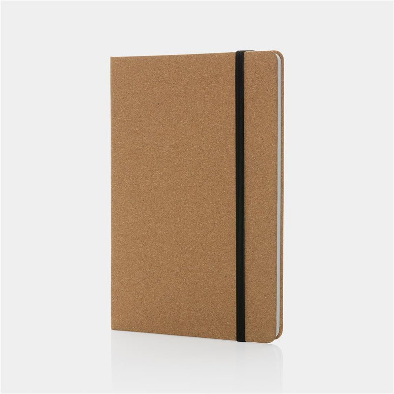 Load image into Gallery viewer, A pack of 25 A5 cork and stonepaper notebooks by Custom Wood Designs, featuring eco-friendly cork covers and minimalist design.