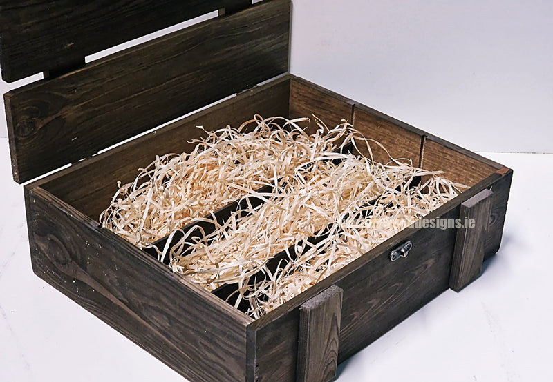 Load image into Gallery viewer, Rustic 3 Bottle Box - Brown x 25 Corporate Gift Box with Wood Wool Custom Wood Designs __label: Multibuy box corporate gift hamper triple wine box wood wool corporate-gift-box-with-wood-wool-1-rustic-3-bottle-box-brown-x-25-53612193251671