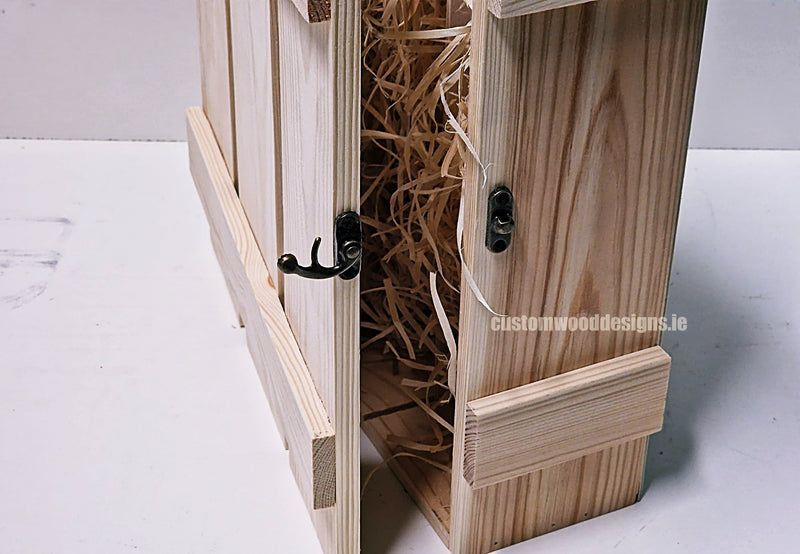 Load image into Gallery viewer, Rustic 3 Bottle Box - Natural x 25 Corporate Gift Box with Wood Wool Custom Wood Designs __label: Multibuy box corporate gift hamper triple wine box wood wool corporate-gift-box-with-wood-wool-1-rustic-3-bottle-box-natural-x-25-53612208914775