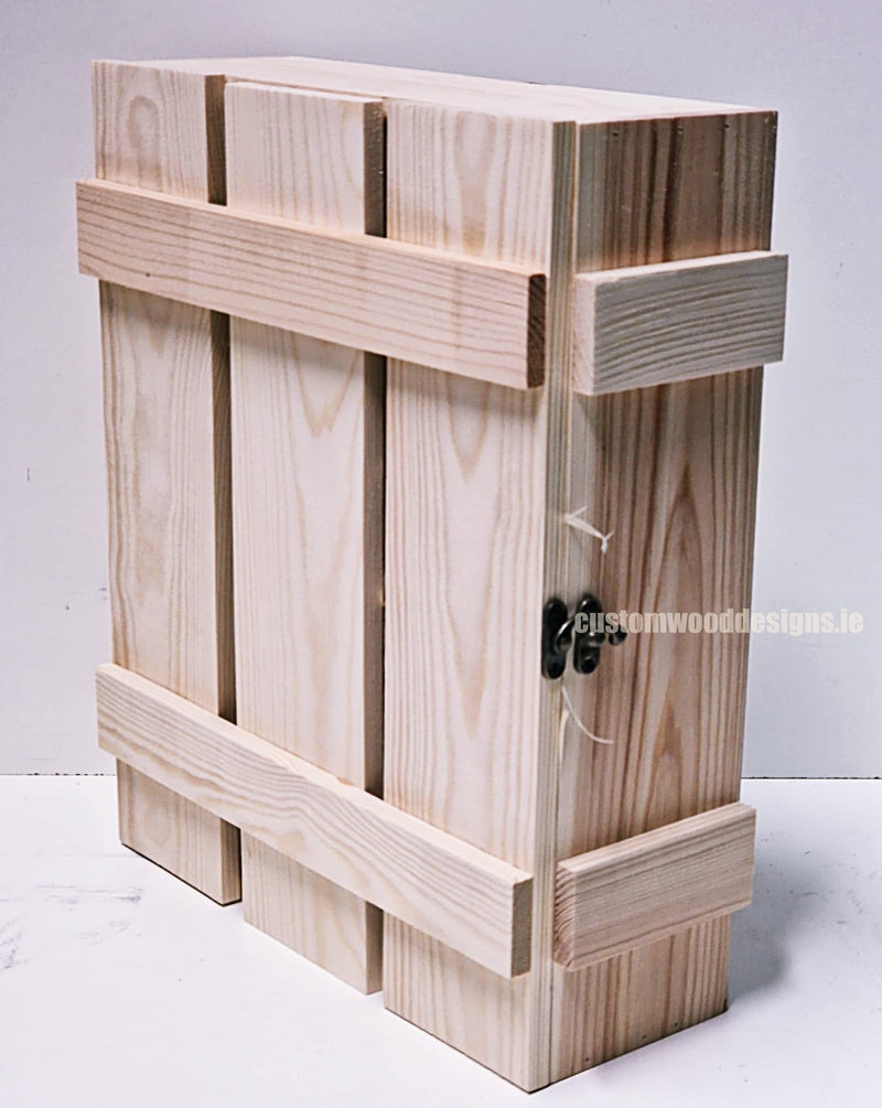 Load image into Gallery viewer, Rustic 3 Bottle Box - Natural x 25 Corporate Gift Box with Wood Wool Custom Wood Designs __label: Multibuy box corporate gift hamper triple wine box wood wool corporate-gift-box-with-wood-wool-1-rustic-3-bottle-box-natural-x-25-53612210422103