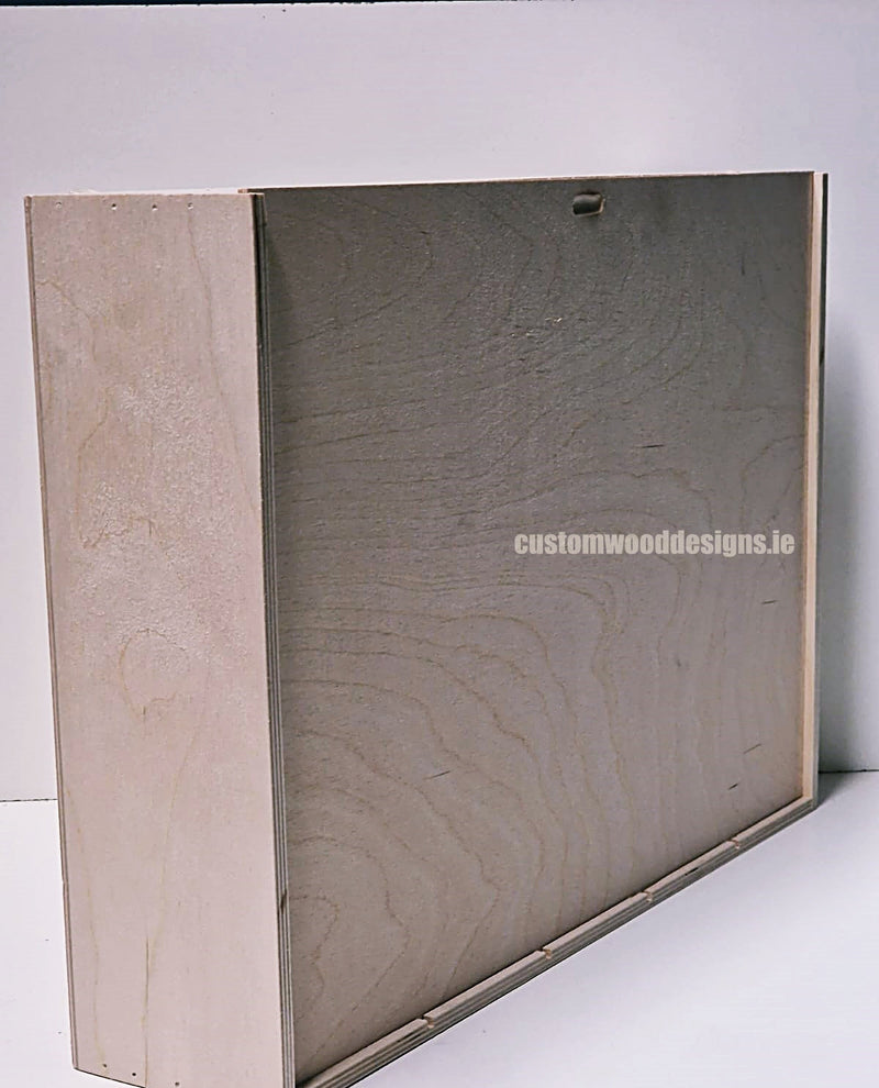 Load image into Gallery viewer, Sliding Lid 5 Bottle Box - Natural x 25 Corporate Gift Box with Wood Wool Custom Wood Designs box corporate gift hamper triple wine box wood wool corporate-gift-box-with-wood-wool-25-sliding-lid-5-bottle-box-natural-x-25-53613498794327