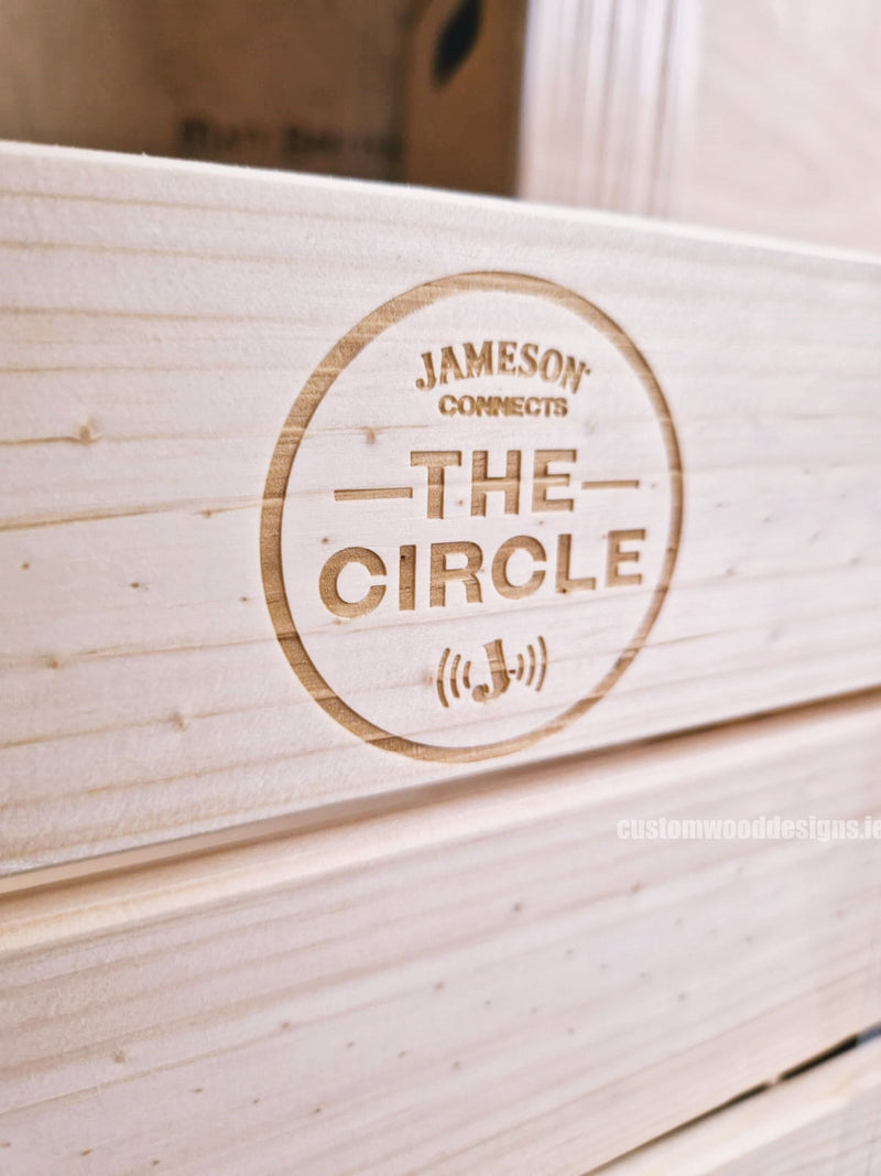 Load image into Gallery viewer, Small Pine Wood Crate Crate pin bedroom deco box container crate small box small crate wood wooden crate-default-title-small-pine-wood-crate-53612049924439