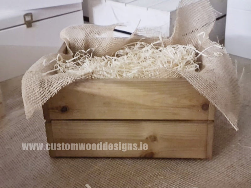 Load image into Gallery viewer, Small Hamper Crate Brown SCHB 31 x 23 x 15 cm Create Your Own Hamper Custom Wood Designs crate crateburlap diy hamper make your own small wood wool create-your-own-hamper-default-title-small-hamper-crate-brown-schb-31-x-23-x-15-cm-53612133155159